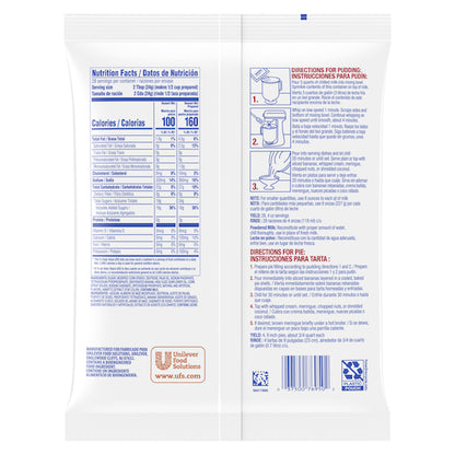 LeGout Banana Cream Flavored Instant Pudding Mix & Pie Filling, 12 x 24 oz Case - DOT product image 7