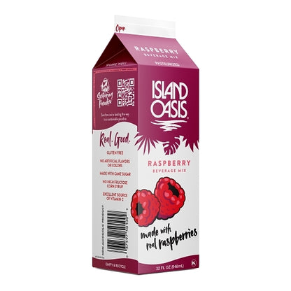 Island Oasis Raspberry Mix, 12 x 32 fl oz Case - DOT product image 2
