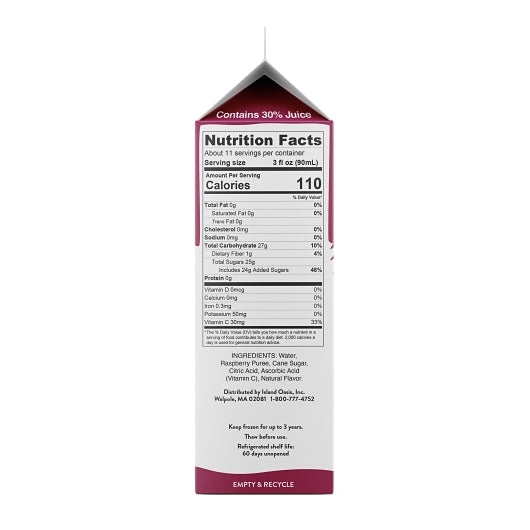 Island Oasis Raspberry Mix, 12 x 32 fl oz Case - DOT product image 4