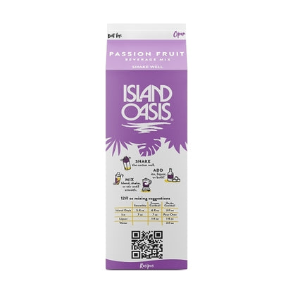 Island Oasis Passion Fruit Beverage Mix, 12 x 32 fl oz Case - DOT product image 6