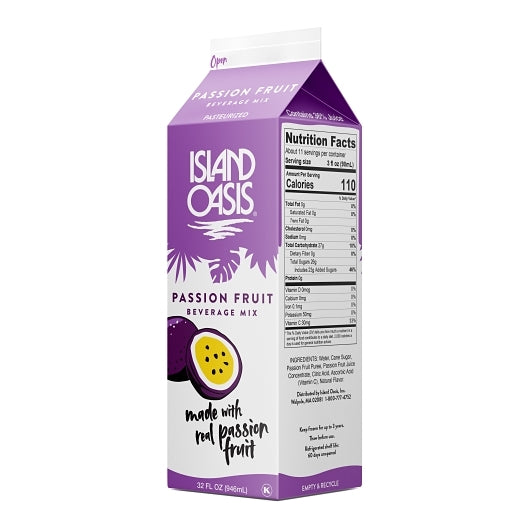 Island Oasis Passion Fruit Beverage Mix, 12 x 32 fl oz Case - DOT product image 5