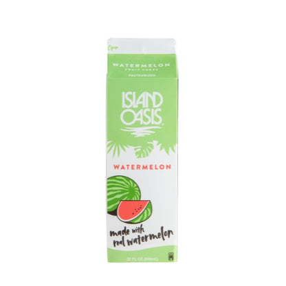 Island Oasis Watermelon Beverage Mix, 12 x 32 fl oz Case - Frozen Fruit
