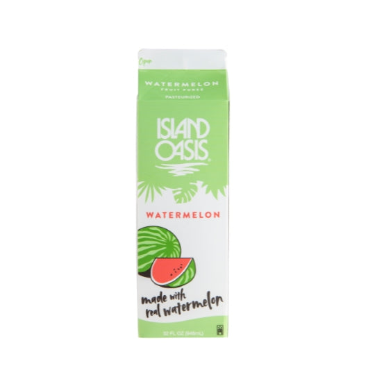 Island Oasis Watermelon Beverage Mix, 12 x 32 fl oz Case - Frozen Fruit