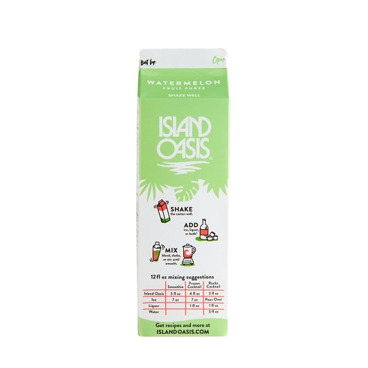 Island Oasis Watermelon Beverage Mix, 12 x 32 fl oz Case - DOT product image 4