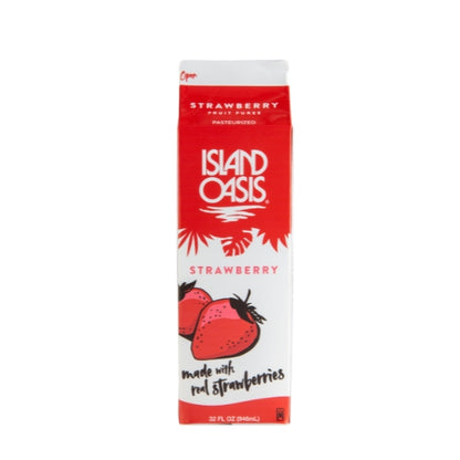 Island Oasis Strawberry Frozen, 12 x 32 fl oz Case - Frozen Fruit