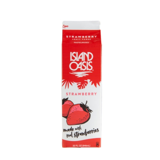 Island Oasis Strawberry Frozen, 12 x 32 fl oz Case - Frozen Fruit