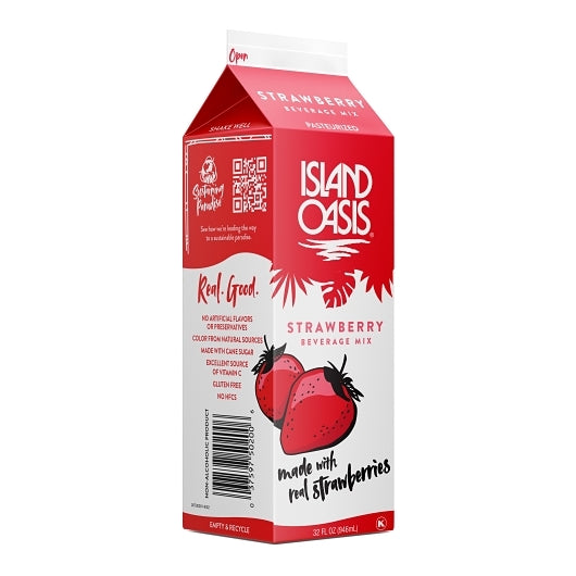 Island Oasis Strawberry Frozen, 12 x 32 fl oz Case - DOT product image 3