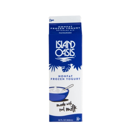 Island Oasis Non Fat Yogurt Beverage Mix, 12 x 32 fl oz Case - Cheese & Dairy