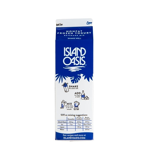 Island Oasis Non Fat Yogurt Beverage Mix, 12 x 32 fl oz Case - DOT product image 4