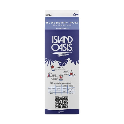 Island Oasis Blueberry Pomegranate Beverage Mix, 12 x 32 fl oz Case - DOT product image 6
