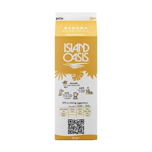 Island Oasis Banana Beverage Mix, 12 x 32 fl oz Case - DOT product image 6