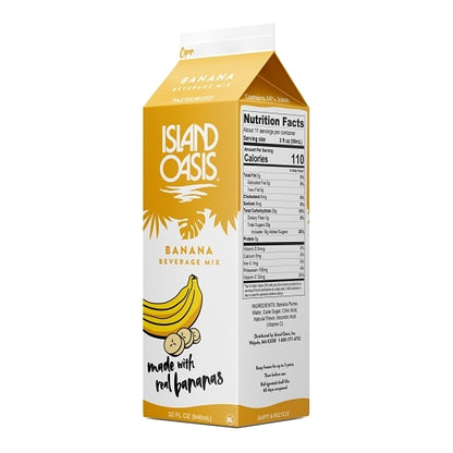 Island Oasis Banana Beverage Mix, 12 x 32 fl oz Case - DOT product image 5