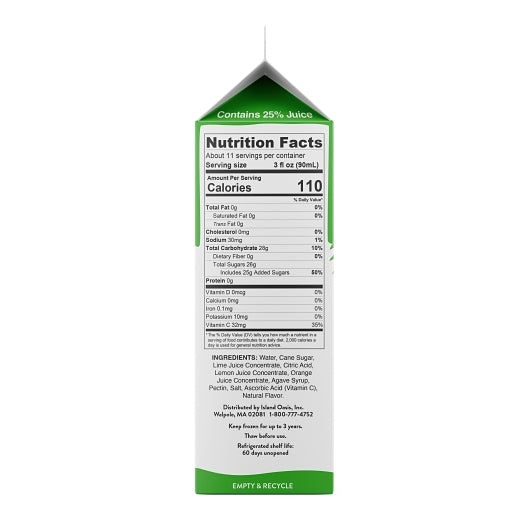 Island Oasis Margarita Beverage Mix, 12 x 32 fl oz Case - DOT product image 4