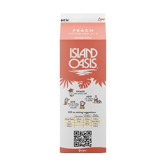 Island Oasis Peach Beverage Mix, 12 x 32 fl oz Case - DOT product image 6