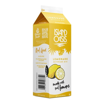 Island Oasis Premium Lemonade Beverage Mix, 12 x 32 fl oz Case - DOT product image 2