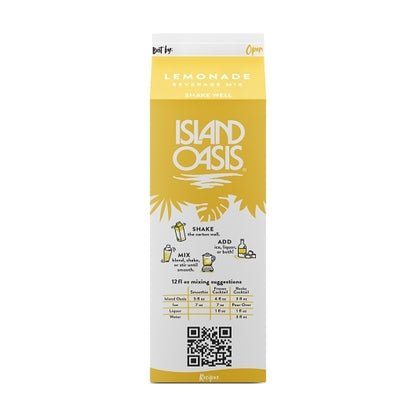Island Oasis Premium Lemonade Beverage Mix, 12 x 32 fl oz Case - DOT product image 6