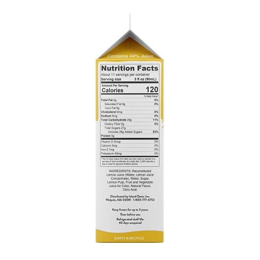 Island Oasis Premium Lemonade Beverage Mix, 12 x 32 fl oz Case - DOT product image 4