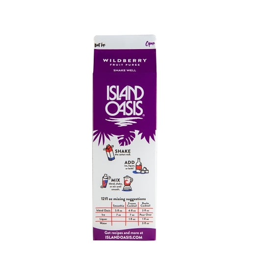 Island Oasis Wildberry Beverage Mix, 12 x 32 fl oz Case - DOT product image 4