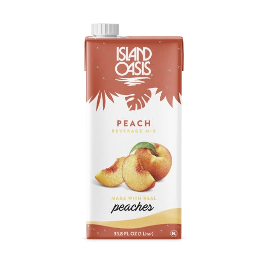 Island Oasis Peach Beverage Mix, 12 x 1 LT Case - Dried Fruit & Fruit Snacks