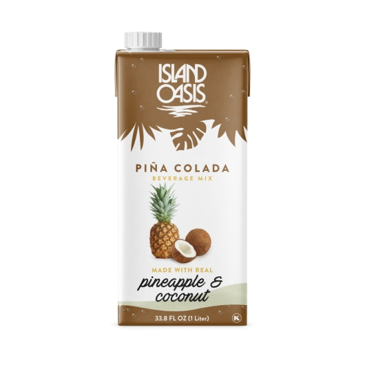 Island Oasis Gluten Free Pina Colada Beverage Mix, 12 x 1 LT Case - Dried Fruit & Fruit Snacks