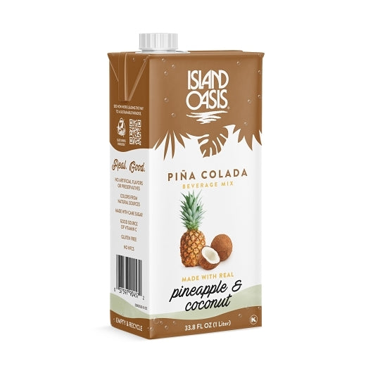 Island Oasis Gluten Free Pina Colada Beverage Mix, 12 x 1 LT Case - Dried Fruit & Fruit Snacks - image 2