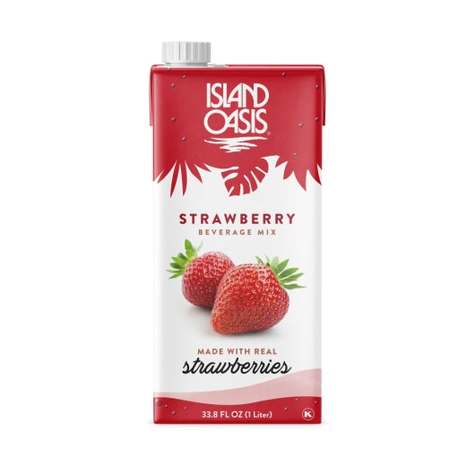 Island Oasis Strawberry Beverage Mix, 12 x 1 LT Case - Dried Fruit & Fruit Snacks
