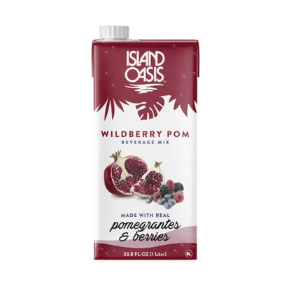 Island Oasis Wildberry Pomegranate Beverage Mix, 12 x 1 LT Case - Dried Fruit & Fruit Snacks