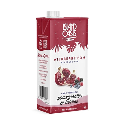 Island Oasis Wildberry Pomegranate Beverage Mix, 12 x 1 LT Case - Dried Fruit & Fruit Snacks - image 2