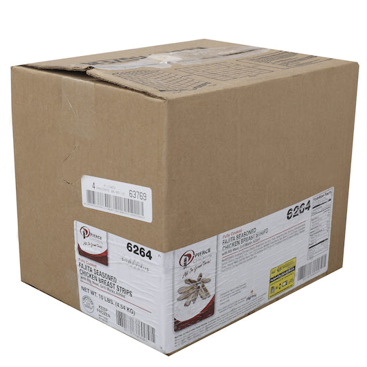 Pierce Chicken Seasoned Chicken Fajita Strips, 1 x 10 lb Case - DOT product image 4