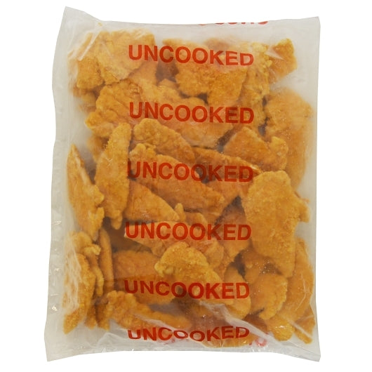 Brakebush Boneless Original Par-Fried Skinless Breaded Chicken Tenderloins Sized, 2 x 5 lb Case - Frozen Meat & Seafood