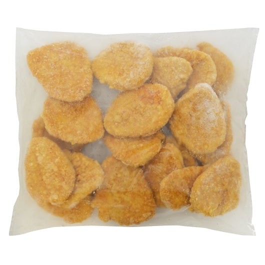 Brakebush Fully Cooked Original Breaded Chicken Breast Filets 4 Oz. Avg., 2 x 5 lb Case - Frozen Meat & Seafood