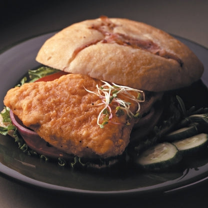 Brakebush Gold'N'Spice Fully Cooked Breaded Chicken Breast Filets 4 Oz. Avg., 2 x 5 lb Case - DOT product image 6