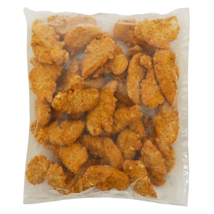 Brakebush Gold’N’Spice Fully Cooked Boneless Skinless Breaded Chicken Tenderloins Medium, 2 x 5 lb Case - Spices