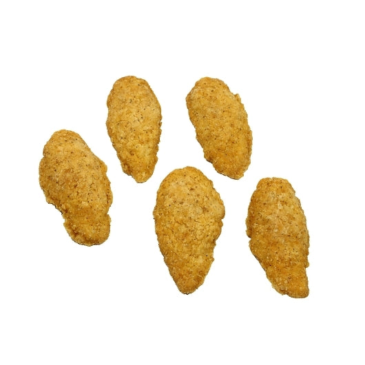 Brakebush Smartshapes FullY Cooked Portioned Boneless Skinless Chicken Breast Tender Fritters, 2 x 5 lb Case - Frozen - 