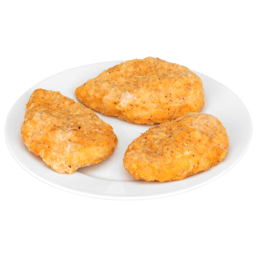 Brakebush Smartshapes Gold'N'Spice Fully Cooked Breaded Breast Cutlets 3.7 Oz., 2 x 5 lb Case - DOT product image 3