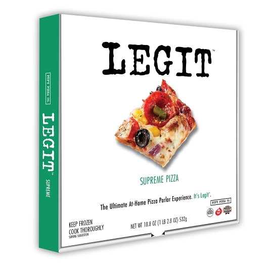 Pep's Legit 11" Supreme Pizza, 6 x 18.8 oz Case - Prepared Foods - image 2