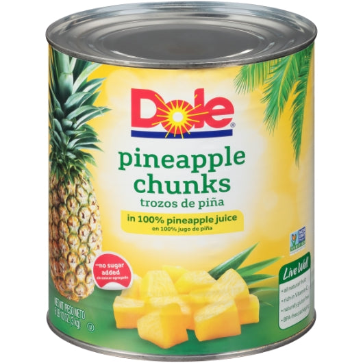 Dole Fancy Pineapple Chunks in Juice, 6 x 106 oz Case - DOT product image 7