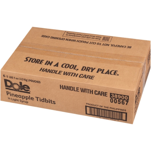 Dole Pineapple Tidbits in Light Syrup, 6 x 81 oz Case - DOT product image 3