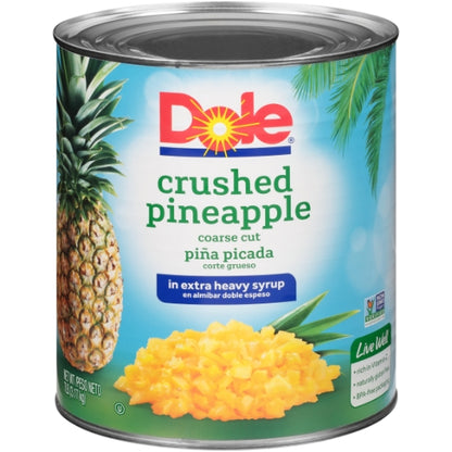 Dole Pineapple Crushed in Extra Heavy Syrup, 6 x 112 oz Case - DOT product image 2