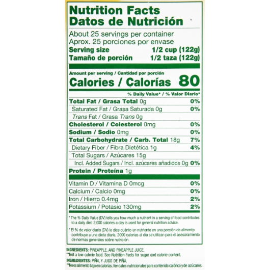Dole Pineapple Crushed in Juice, 6 x 106 oz Case - DOT product image 8