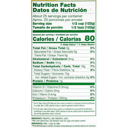 Dole Pineapple Crushed in Juice, 6 x 106 oz Case - DOT product image 8