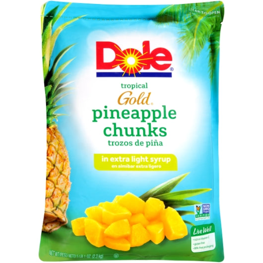 Dole Pineapple Chunks in Extra Light Syrup, 6 x 81 oz Case - DOT product image 6