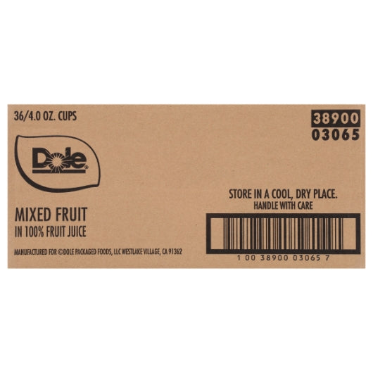 Dole Mixed Fruit in 100% Juice, 36 x 4 oz Case - DOT product image 6
