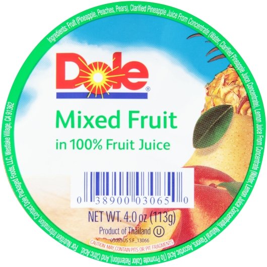 Dole Mixed Fruit in 100% Juice, 36 x 4 oz Case - DOT product image 7