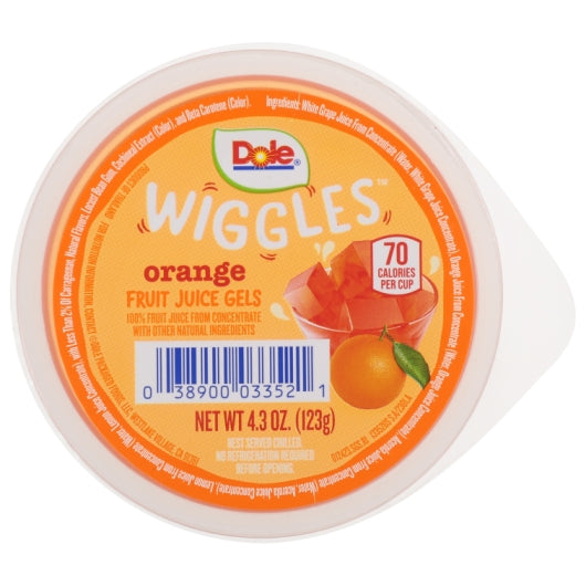 Dole Orange Gel, 36 x 4.302 oz Case - Dried Fruit & Fruit Snacks