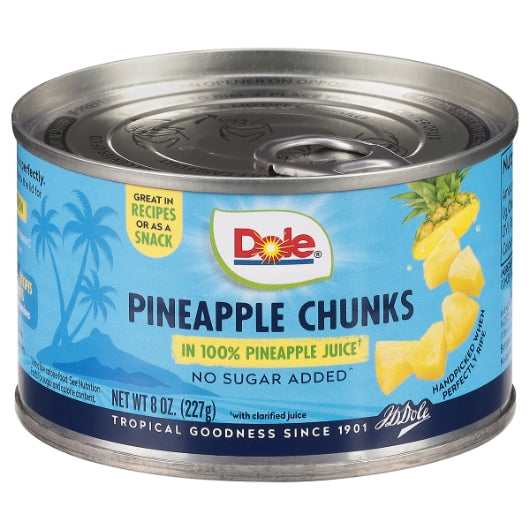 Dole Fancy Pineapple Chunks in Juice, 12 x 8 oz Case - DOT product image 6