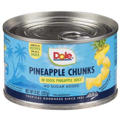 Dole Fancy Pineapple Chunks in Juice, 12 x 8 oz Case - DOT product image 6