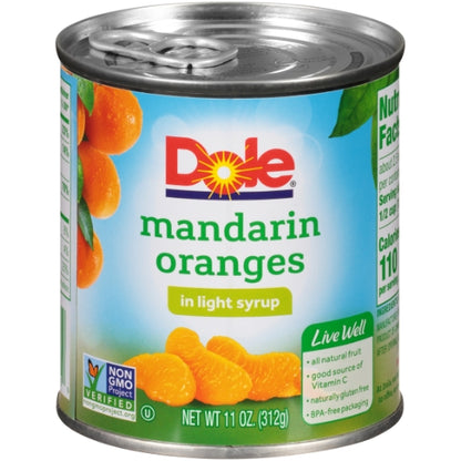 Dole Mandarin Oranges in Light Syrup, 12 x 11 oz Case - DOT product image 4