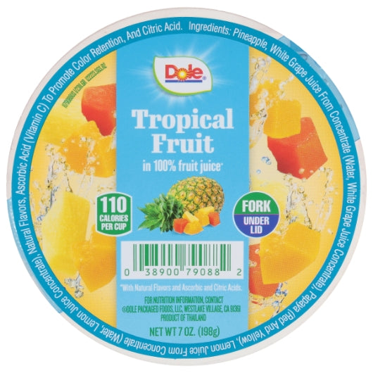 Dole Tropical Fruit in Juice, 12 x 7 oz Case - DOT product image 4