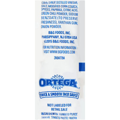 Ortega Taco Sauce, 500 x 0.33 oz Case - Condiments & Sauces